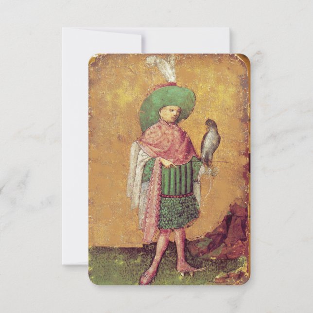 Cartões de Tribunal Alemão Anticos Tarots/Esquadrã (Frente)