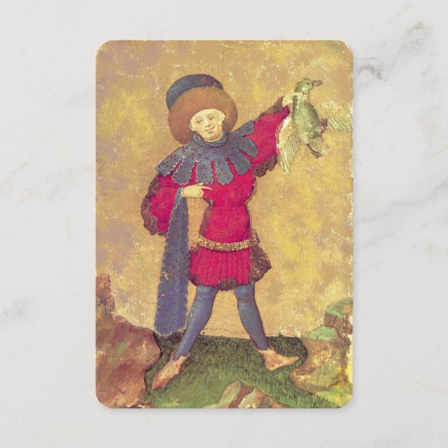 Cartões de Tribunal Alemão Anticos Tarots/Pão Pato (Frente)