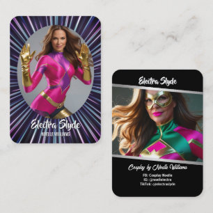 Cartões de Troca Cosplay Neon Hero Glow Coscards