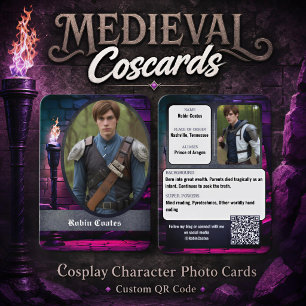 Cartões de Troca de Cosplay Coscard Medieval   Cód