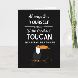 Cartões de Tucano Fofo Pássaro Animal Divertido Tr