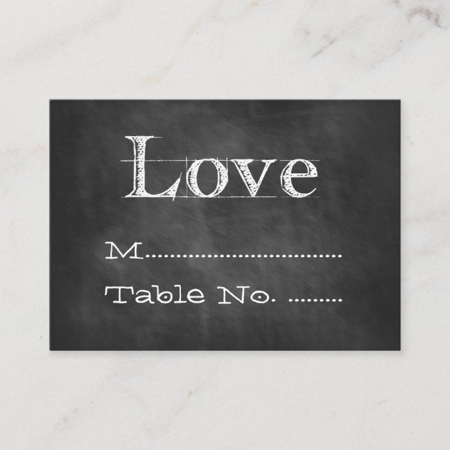 Cartões de Valeta de Casamento de Chalkboard (Frente)