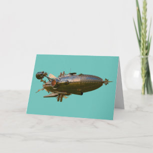 CARTÕES DE VAZIO BLIMP ZEPPELIN STEAMPUNK