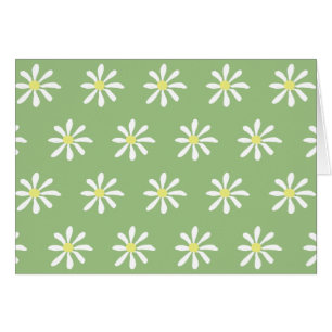 Cartões de Vazio Daisy (Sage Green & White)