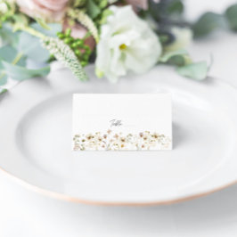 Cartões de Vazio de Casamento de Flores Selvagens