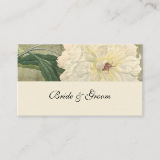 Cartões de Vintage Botanical Peony Place