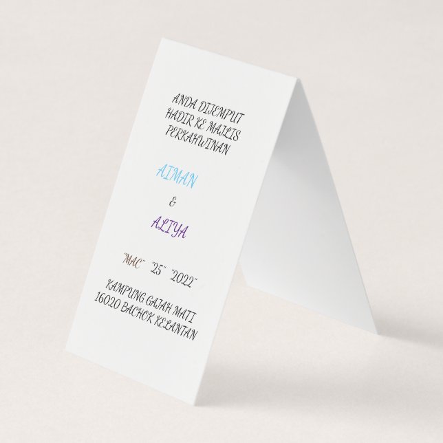 cartões de visita (Frente)