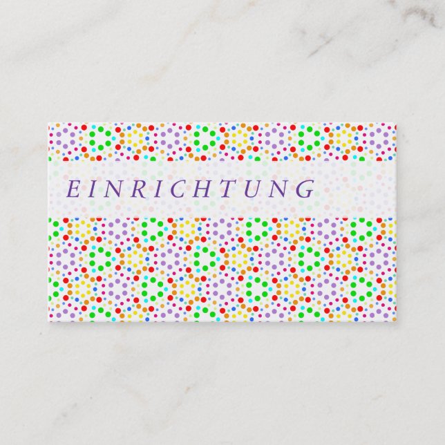 Cartões de visita Arco-íris (Frente)