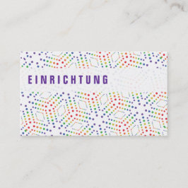 Cartões de visita arco-íris