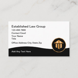 Cartões de Visita com Logotipo de Advogado Elegant
