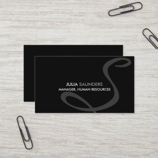 Cartões de Visita com Monograma Modernos e Elegant