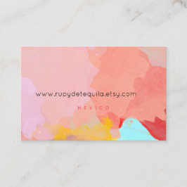 Cartões de visita com respingos de tinta