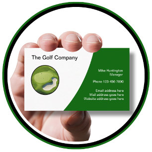 Cartões de Visita com Tema de Golfe Logo Moderno