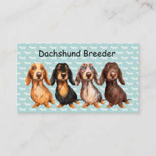 Cartões de Visita Criador de Dachshund