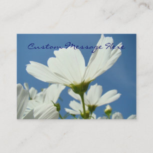Cartões de visita da natureza Flores de margarida 