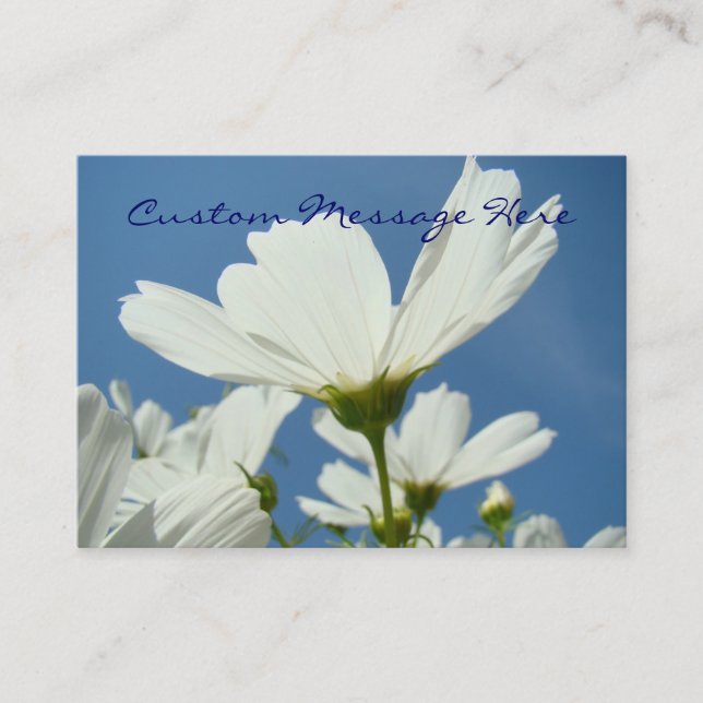 Cartões de visita da natureza Flores de margarida  (Frente)