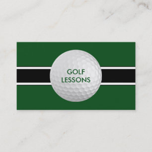 Cartões de Visita de Aulas de Golfe