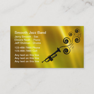Cartões de Visita de Banda de Jazz