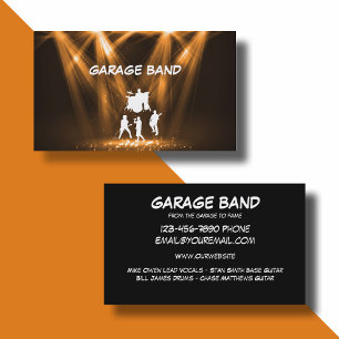 Cartões de Visita de Banda de Música Legal