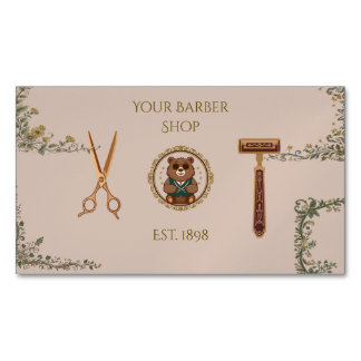 Cartões de Visita de Barbearia Vintage