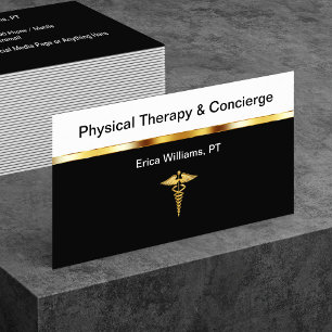Cartões de visita de concierge de fisioterapeuta s
