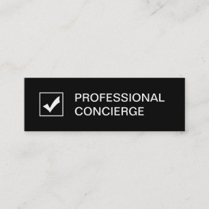 Cartões de Visita de Concierge Profissional