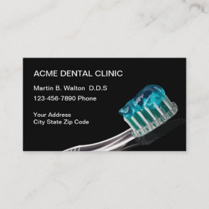 Cartões de Visita de Consulta de Paciente de Denti