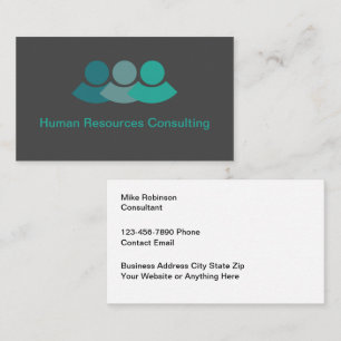Cartões de Visita de Consultoria de Recursos Human
