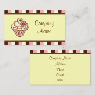 Cartões de Visita de Cupcake