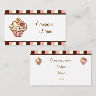 Cartões de Visita de Cupcake
