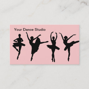 Cartões de Visita de Dança de Ballet