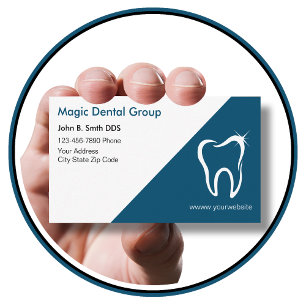 Cartões de Visita de Dentista Moderno e Iluminado