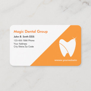 Cartões de Visita de Dentista Modernos e Iluminado