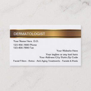 Cartões de Visita de Dermatologista
