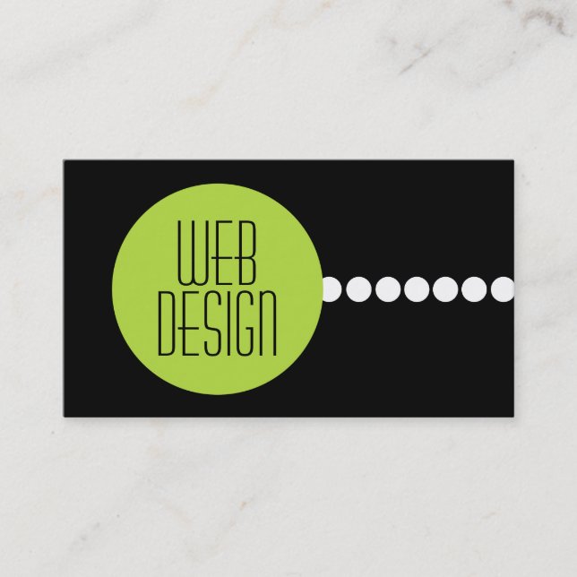 Cartões de Visita de Design Web (Frente)