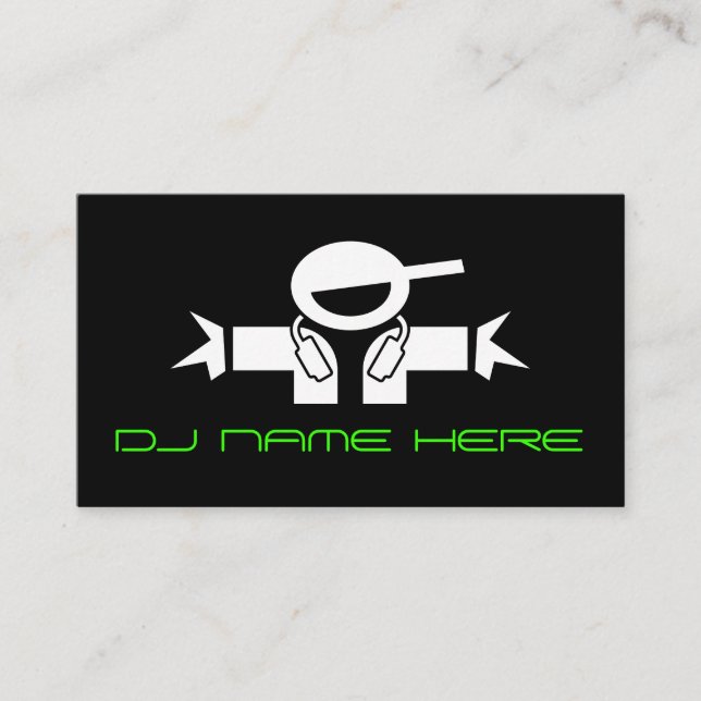 Cartões de Visita de DJ (Frente)