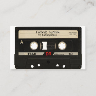 Cartões de Visita de DJ - Mixtape Vintage