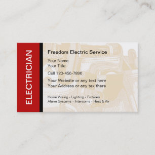Cartões de Visita de Eletricista