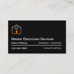 Cartões de Visita de Eletricista Mestre