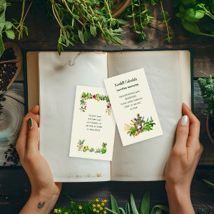 Cartões de Visita de Ervanário Terapeuta Natural