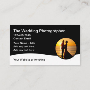 Cartões de Visita de Fotógrafo de Casamento na Pra