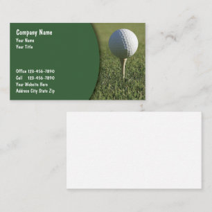 Cartões de Visita de Golfe Design Moderno