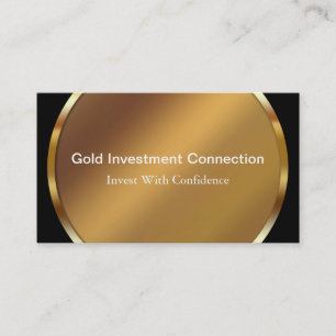 Cartões de Visita de Investimento em Ouro