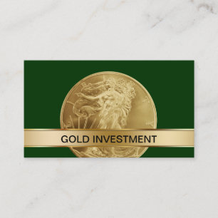 Cartões de Visita de Investimento em Ouro