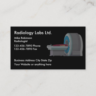 Cartões de Visita de Laboratório de Imagem de Radi