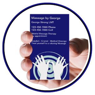 Cartões de Visita de Massagem