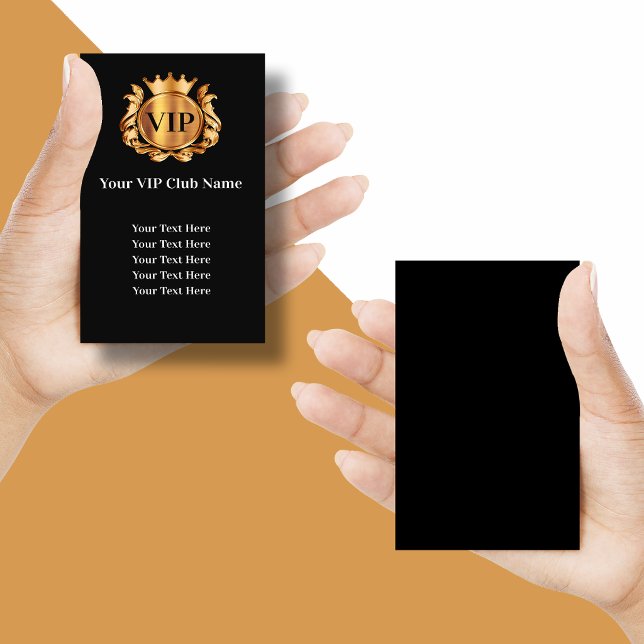 Cartões de Visita de Membro do Clube VIP Classy (VIP Business Cards )