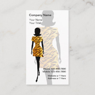 Cartões de Visita de Moda