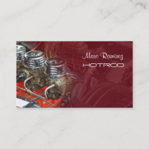 Cartões de visita de negócios automotivos e fotogr