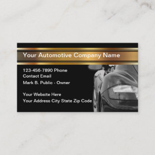 Cartões de Visita de Negócios Automotivos Elegante